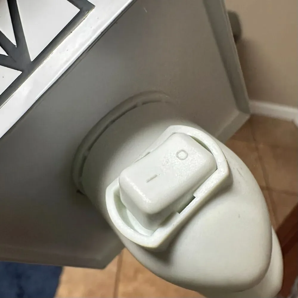 Farmhouse House Wax Warmer Plug In White Black Night Light Scent Warmer
